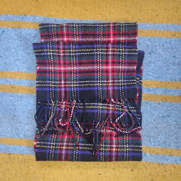 Blarney Woolen Mills Lambswool Tartan Scarf - Picture 4 of 4